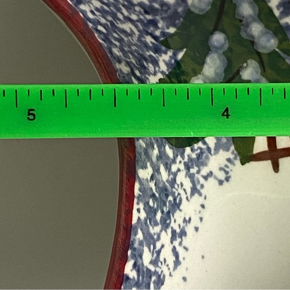 Candy Dish Vintage FWC 8" Trinket Dish Decor Winter Cabin Star Shape Ceramic EUC - Picture 9 of 14